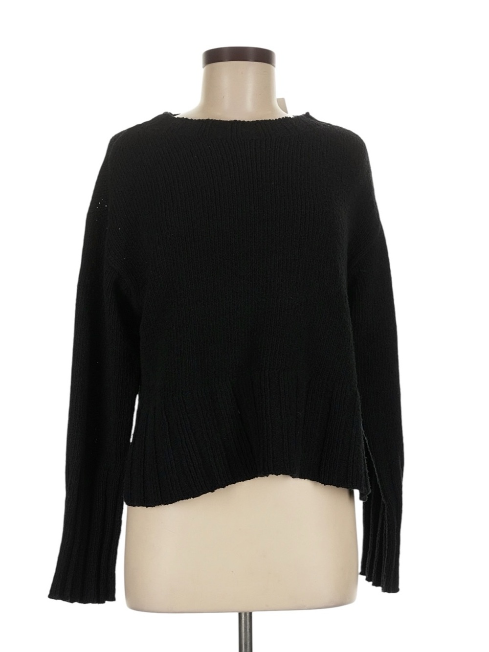 J. Crew Marina Sweater in Textured Cotton Blend M Beachy Chunky Knit Ribbed NWT